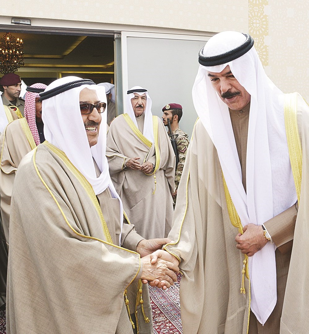 محمد الخالد في استقبال سمو الأمير