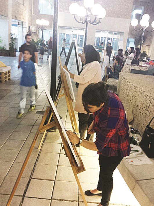 الرسم على اللوحات