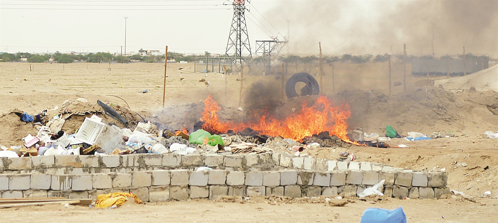 طريقة بدائية للتخلص من النفايات