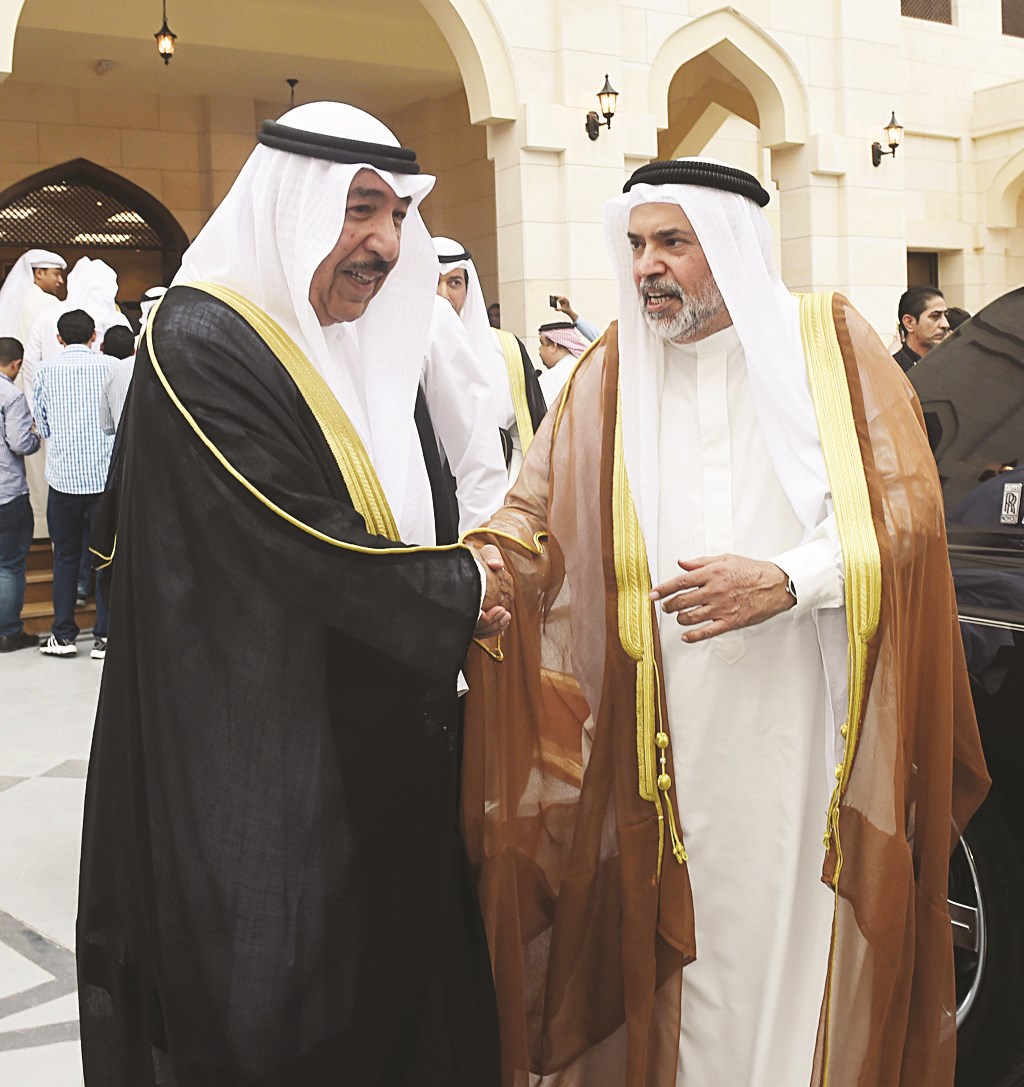 جابر العبدالله والسفير البحريني