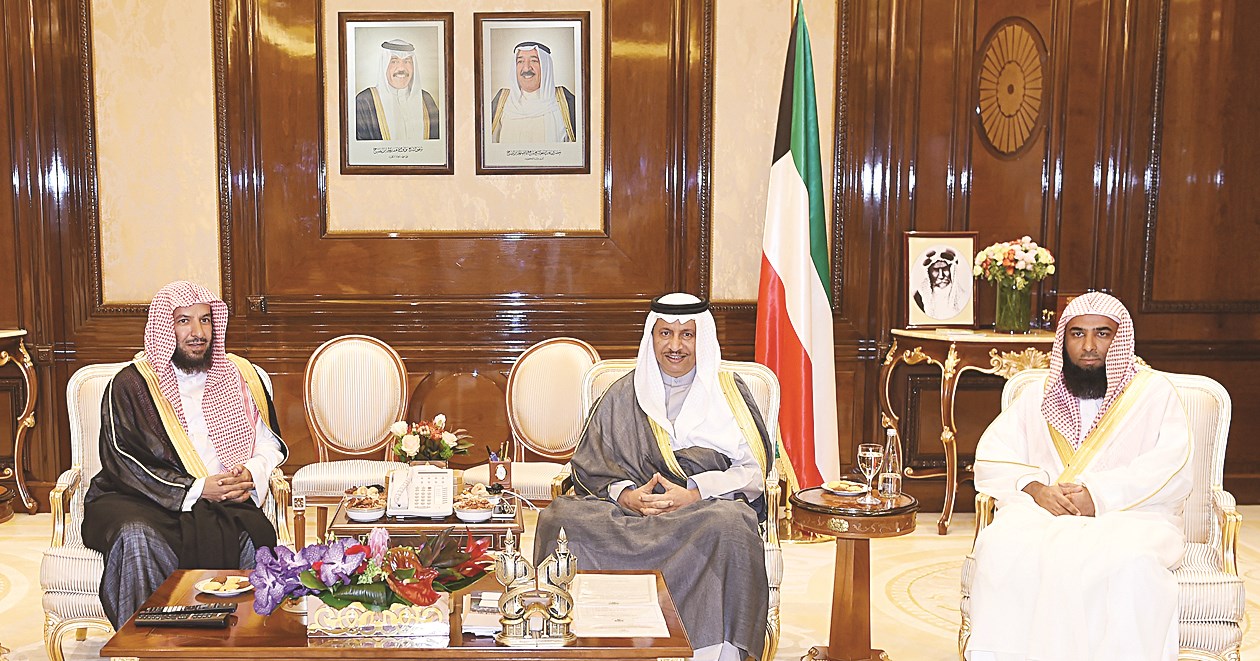 جابر المبارك مستقبلاً الشثري والبدير