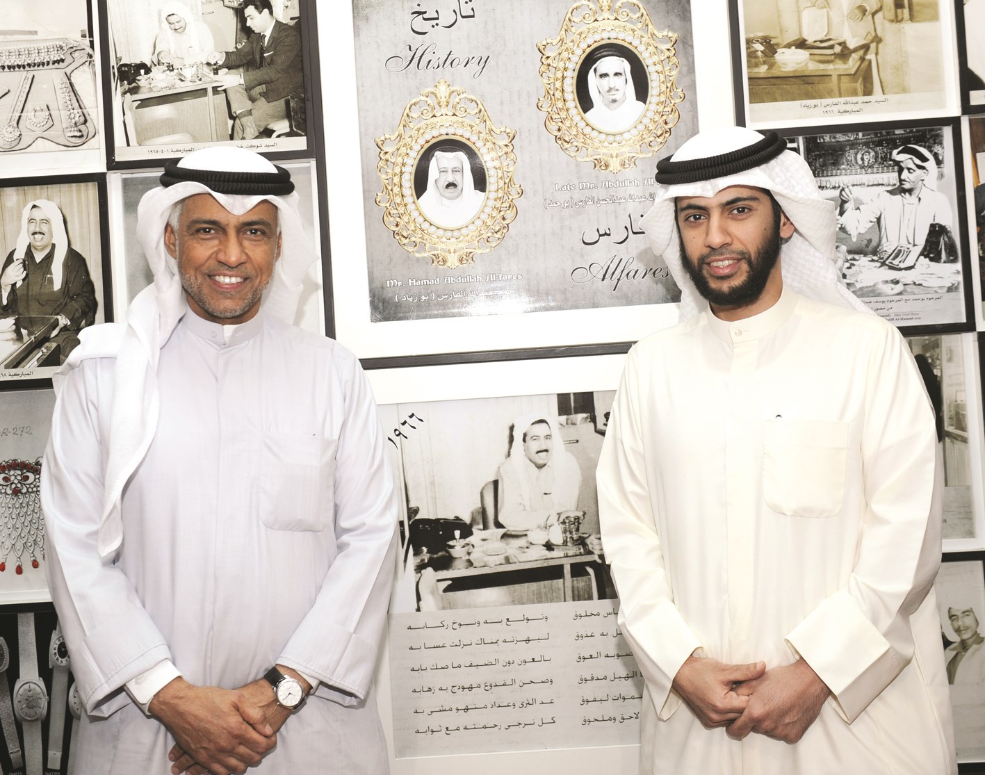 زياد حمد الفارس وفارس حمد الفارس (تصوير سعود سالم)