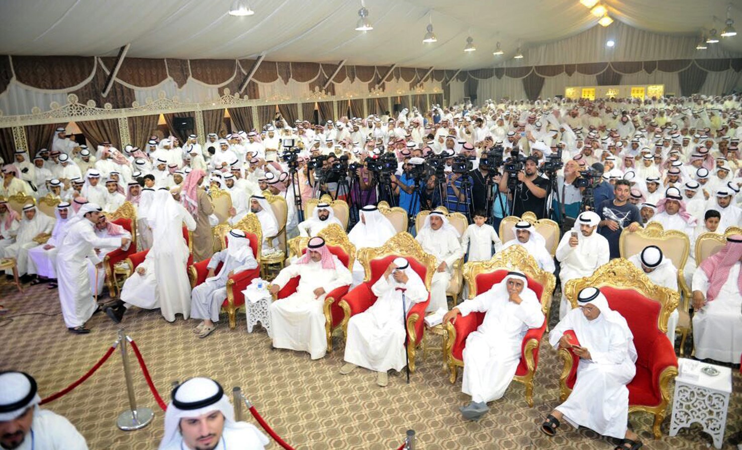 حضور ندوة «حشد» ( تصوير سعود سالم)