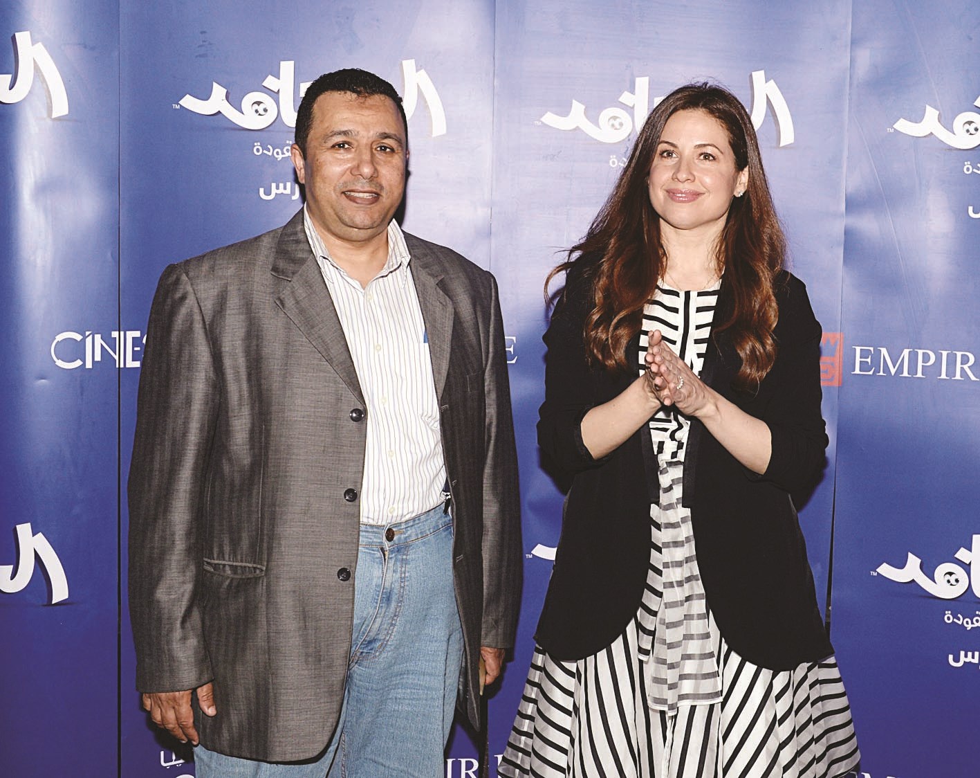 ريا مع الزميل مفرح حجاب