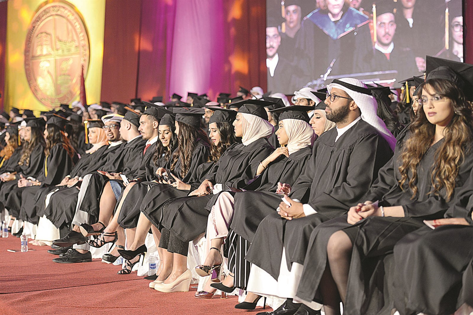 جانب من الخريجين