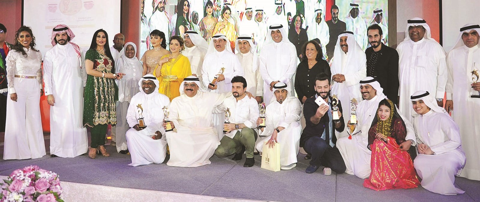 لقطة جماعية للمكرمين ( تصوير نور هنداوي)