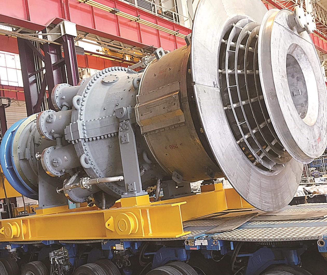 جانب من مراحل إنتاج التوربينات في جنرال إلكتريك