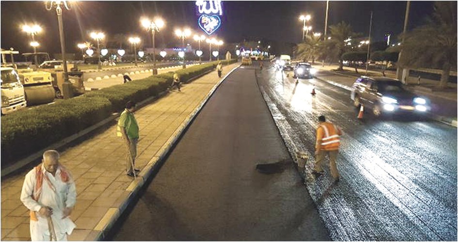 صيانة طرق المحافظة