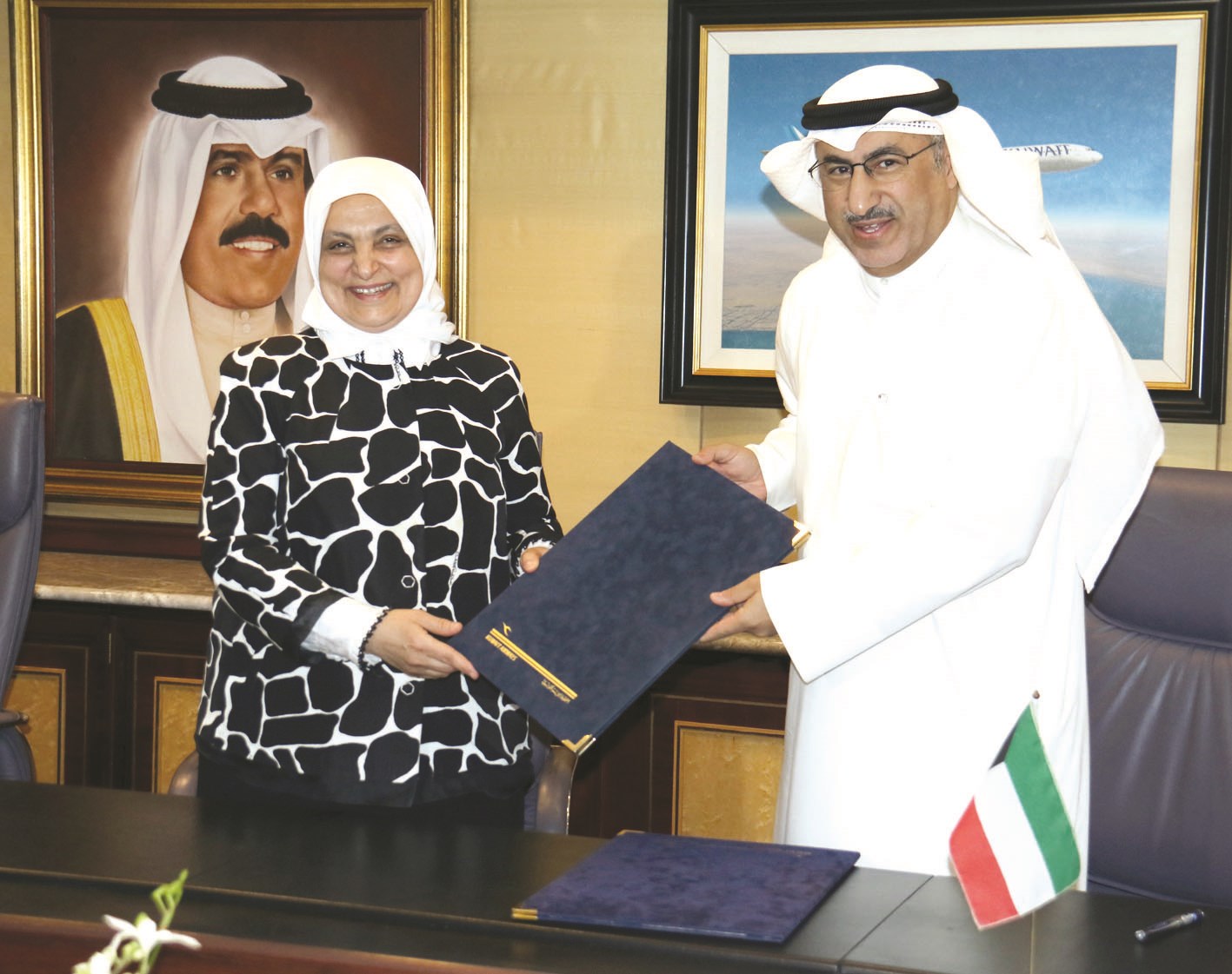 الفارس والصبيح يتبادلان بروتوكول التعاون