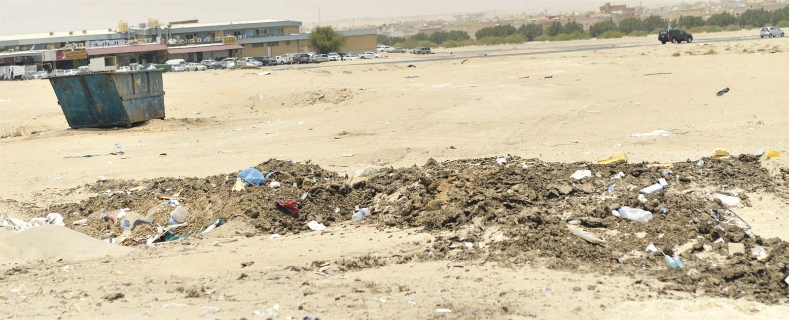 الحفرة التي طمرت فيها الكلاب