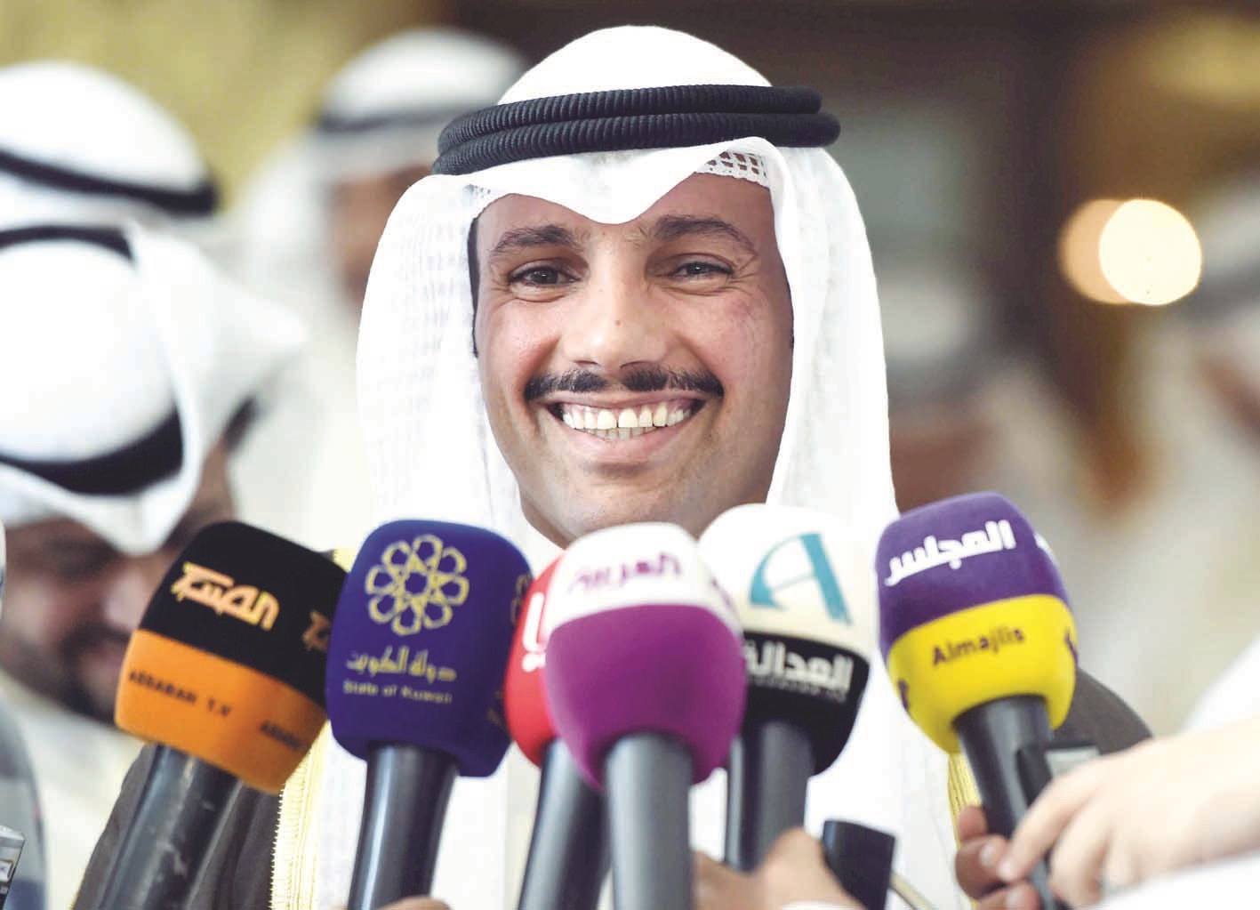 الغانم في المؤتمر الصحافي