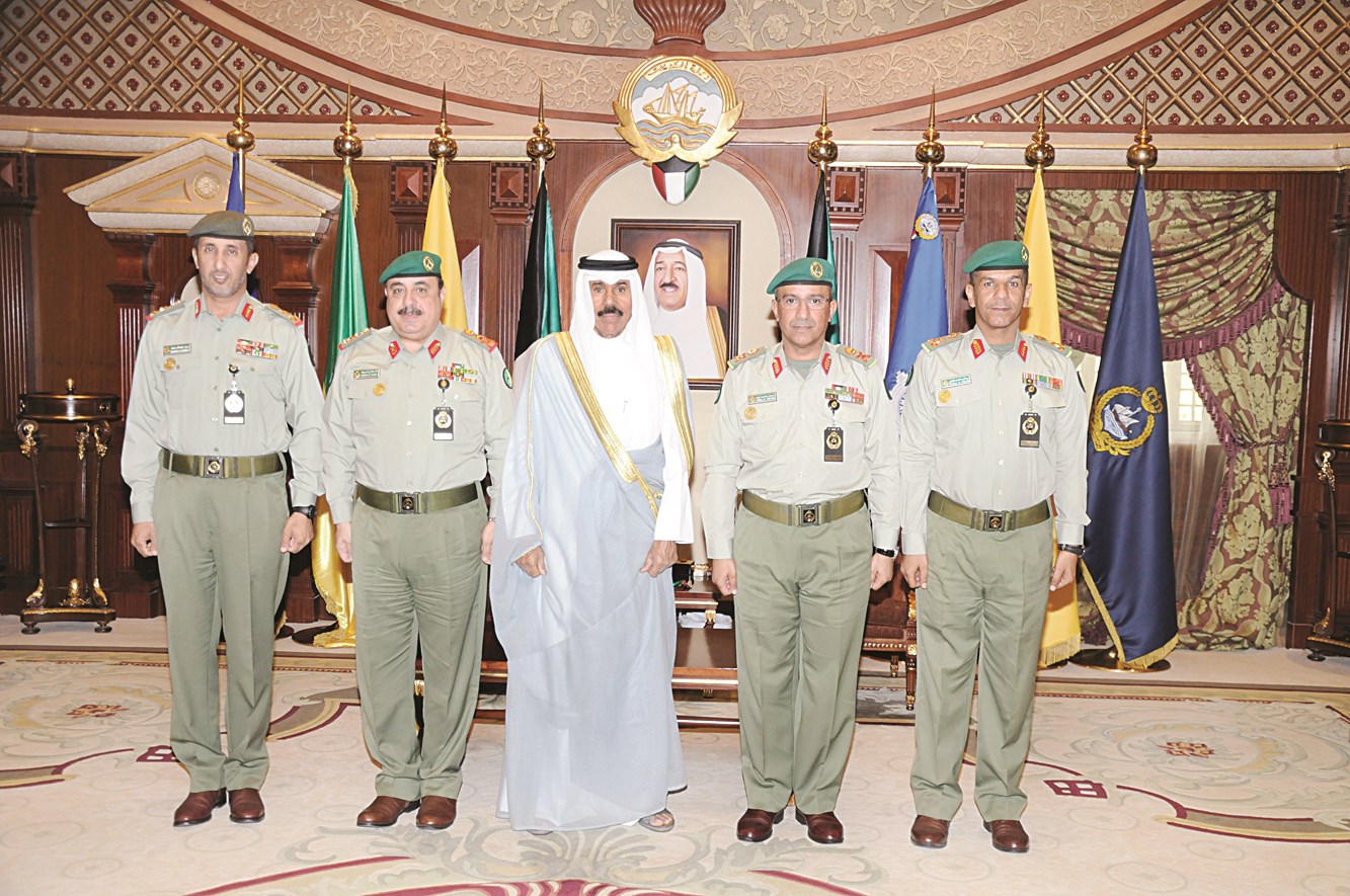 ... ومتوسطاً وفد الحرس الوطني