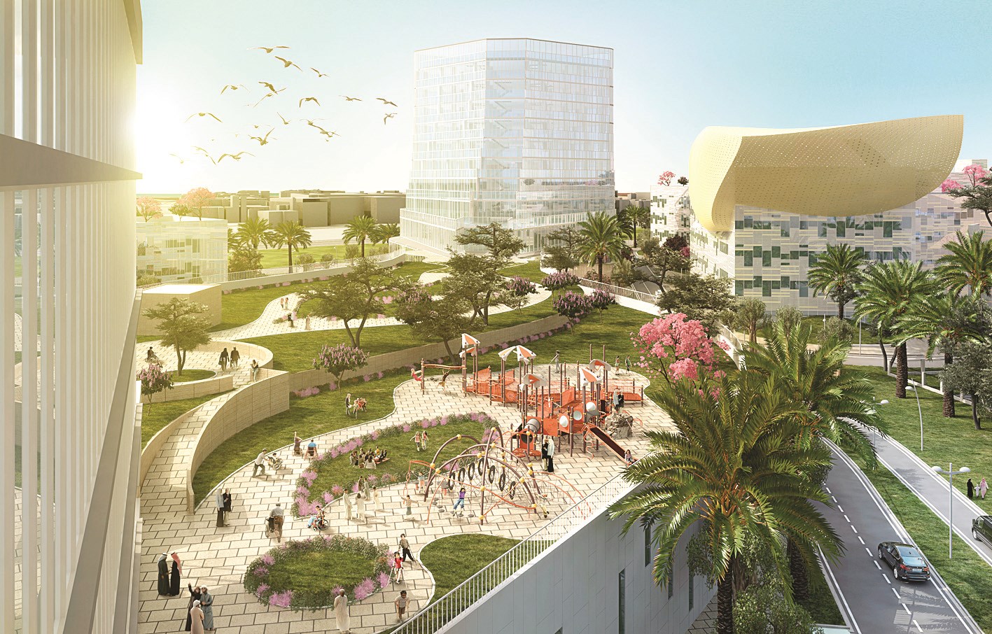 تصميم متفرد لأحد المجمعات