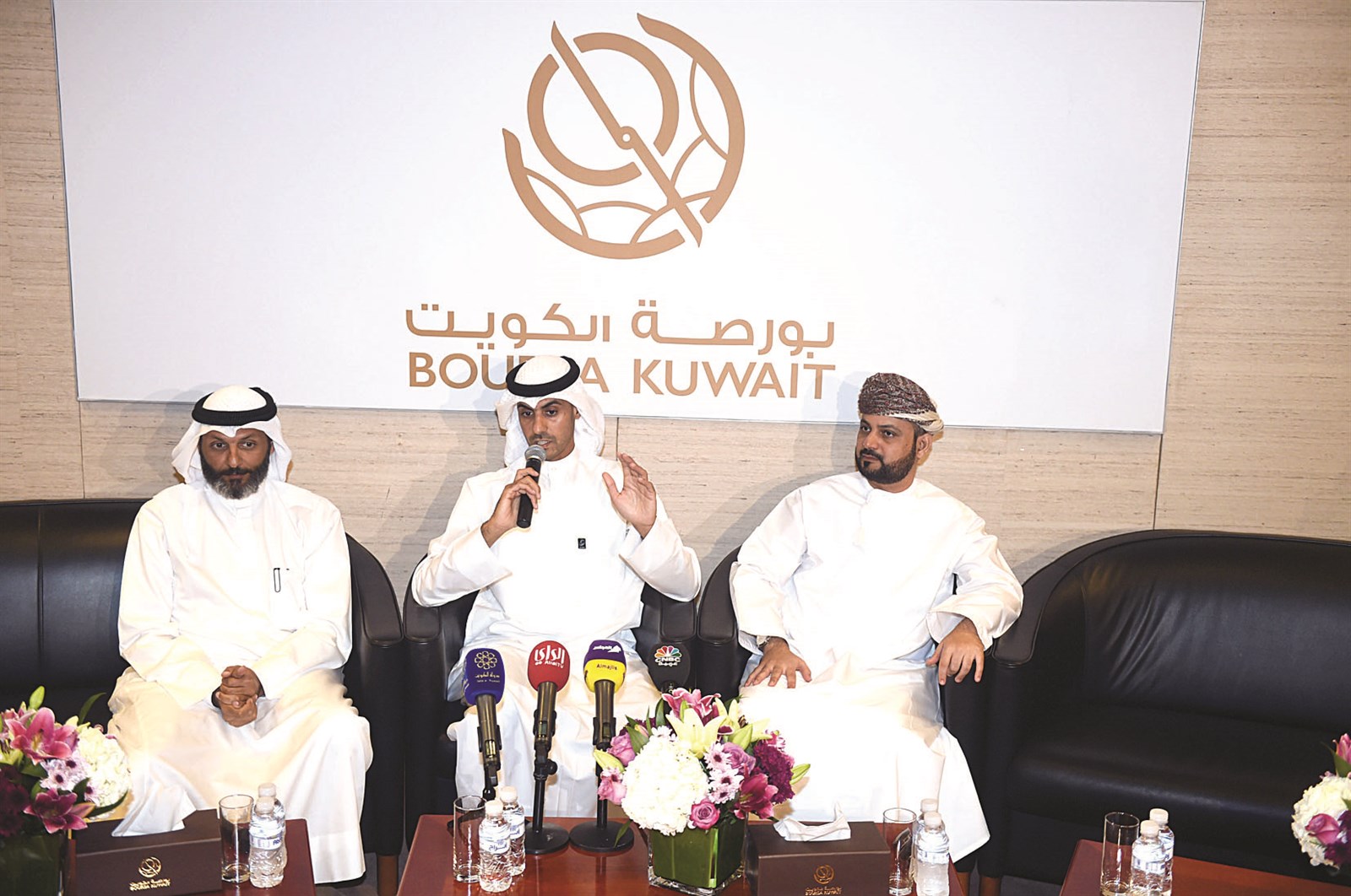 جانب من المؤتمر الصحافي (تصوير أسعد عبدالله)