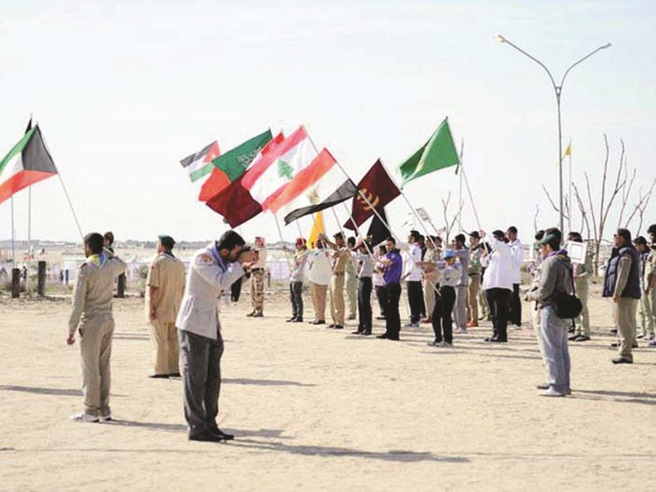 من فعاليات المخيم الكشفي