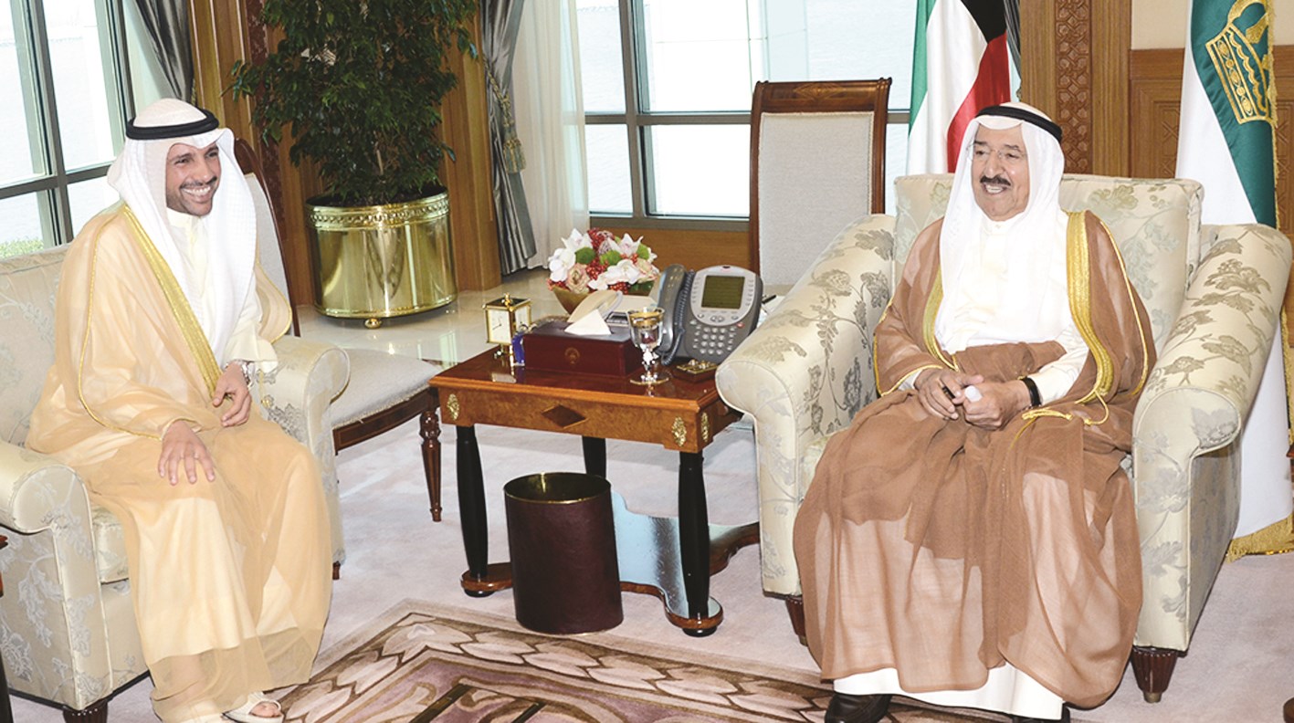 سمو الأمير مستقبلاً الغانم