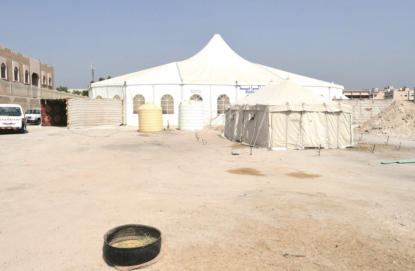 أحد المسالخ الموقتة