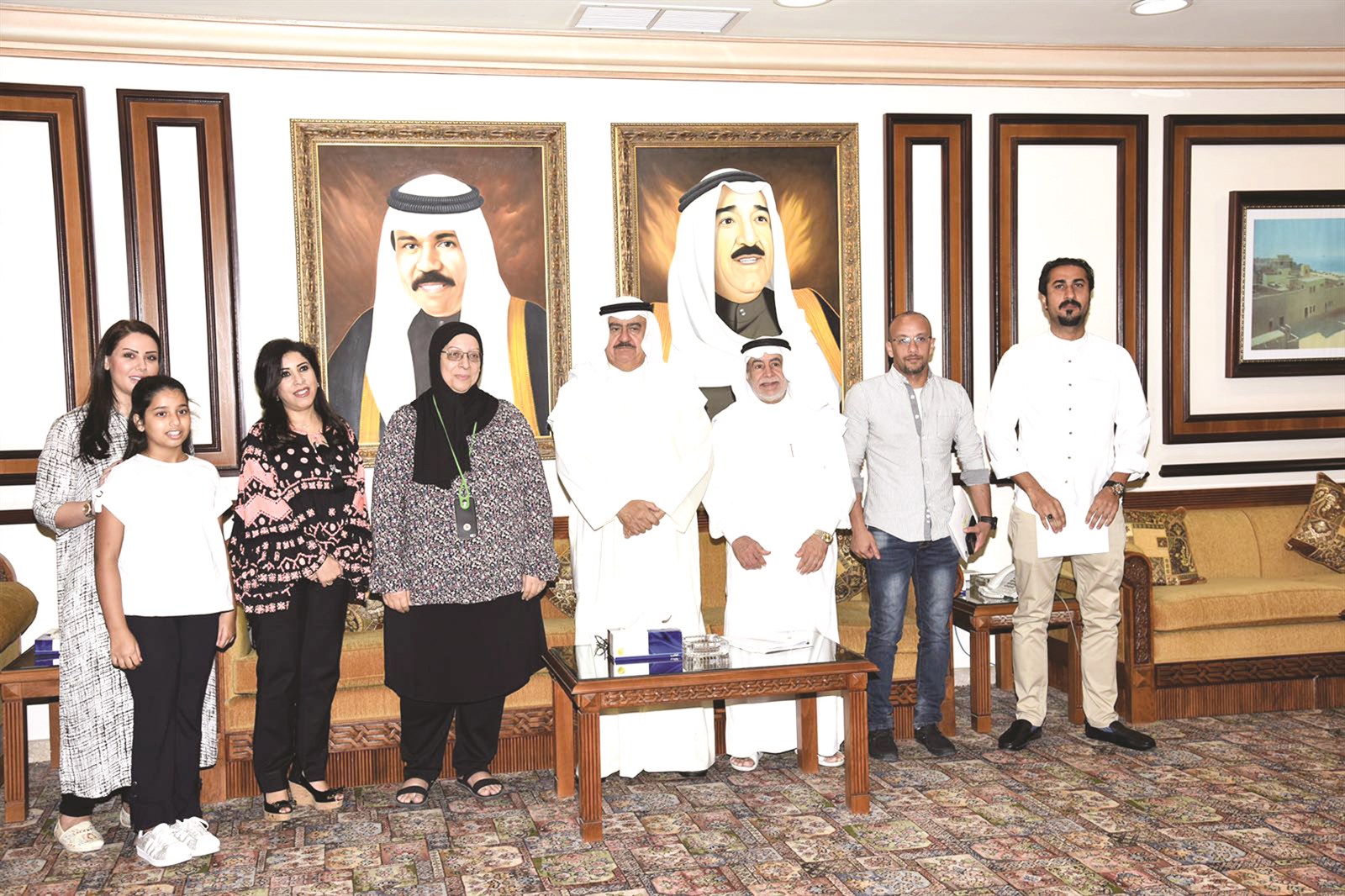 الفريق المهنا والورع يتوسطان الفائزين بالمسابقة