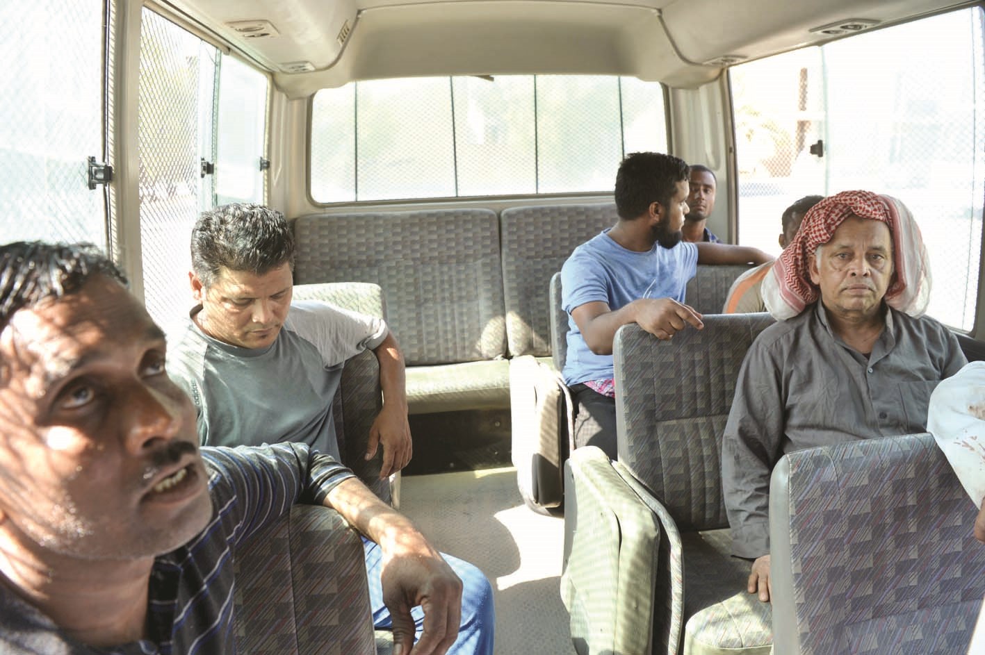 بعض الموقوفين من القصابين الجائلين