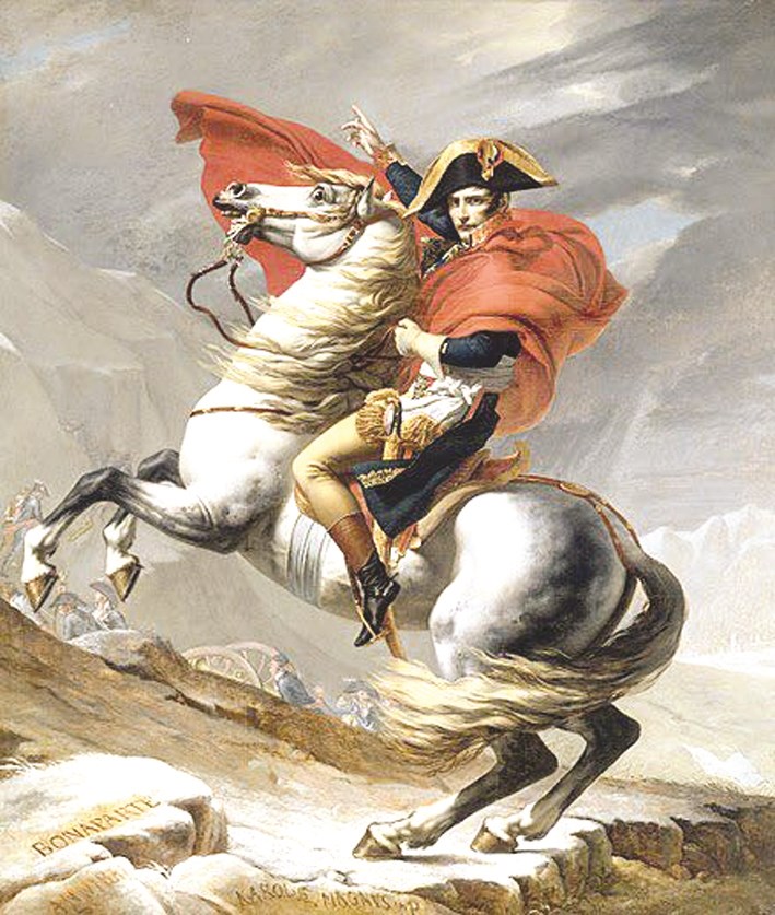 نابليون عابرا جبال الألب «جاك لويس ديفيد»