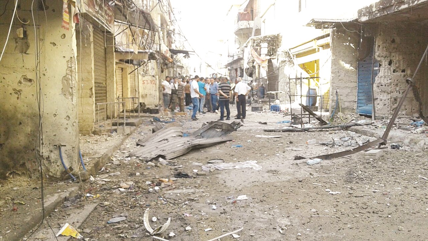 آثار اشتباكات سابقة