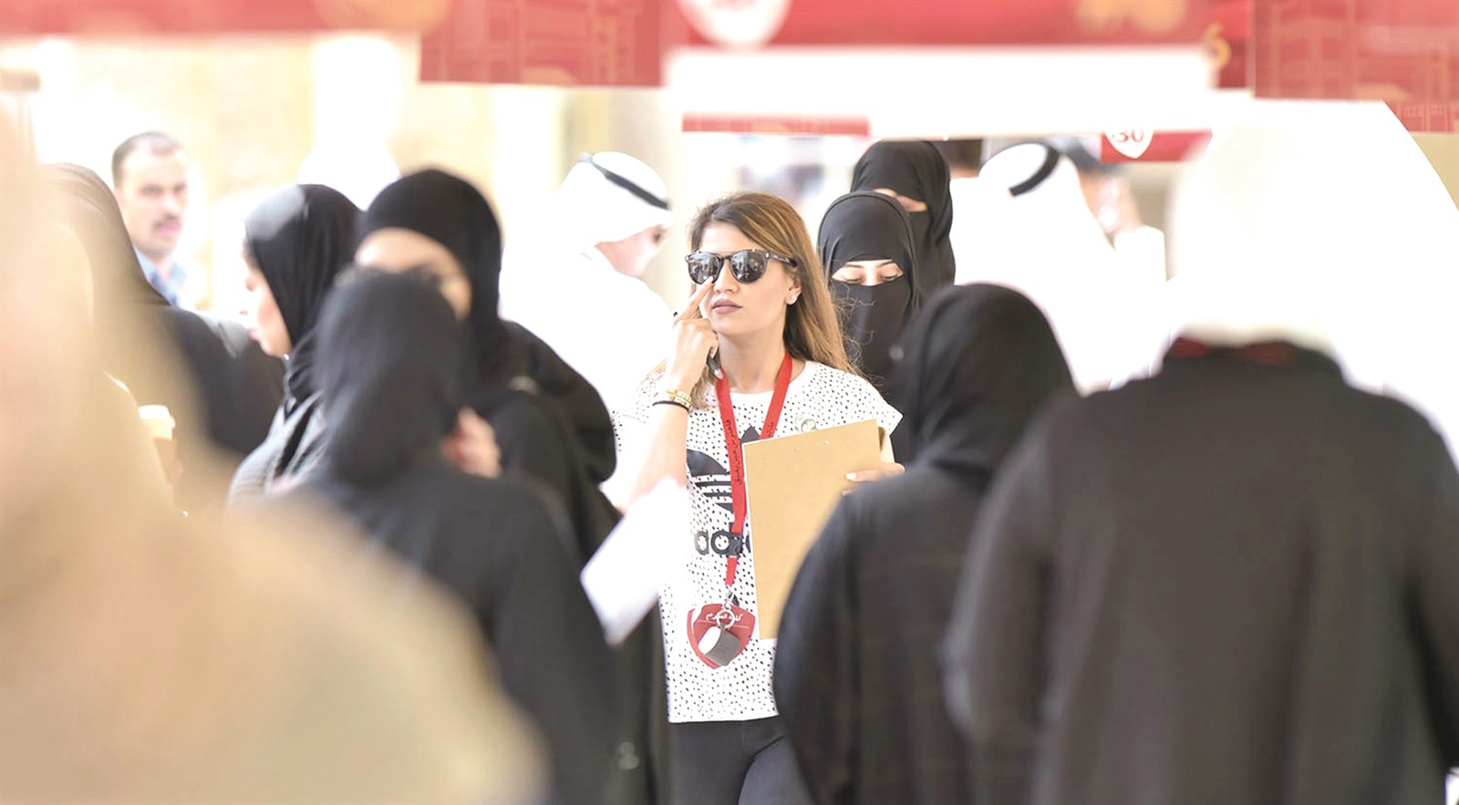 زحمة طلابية في اليوم الانتخابي