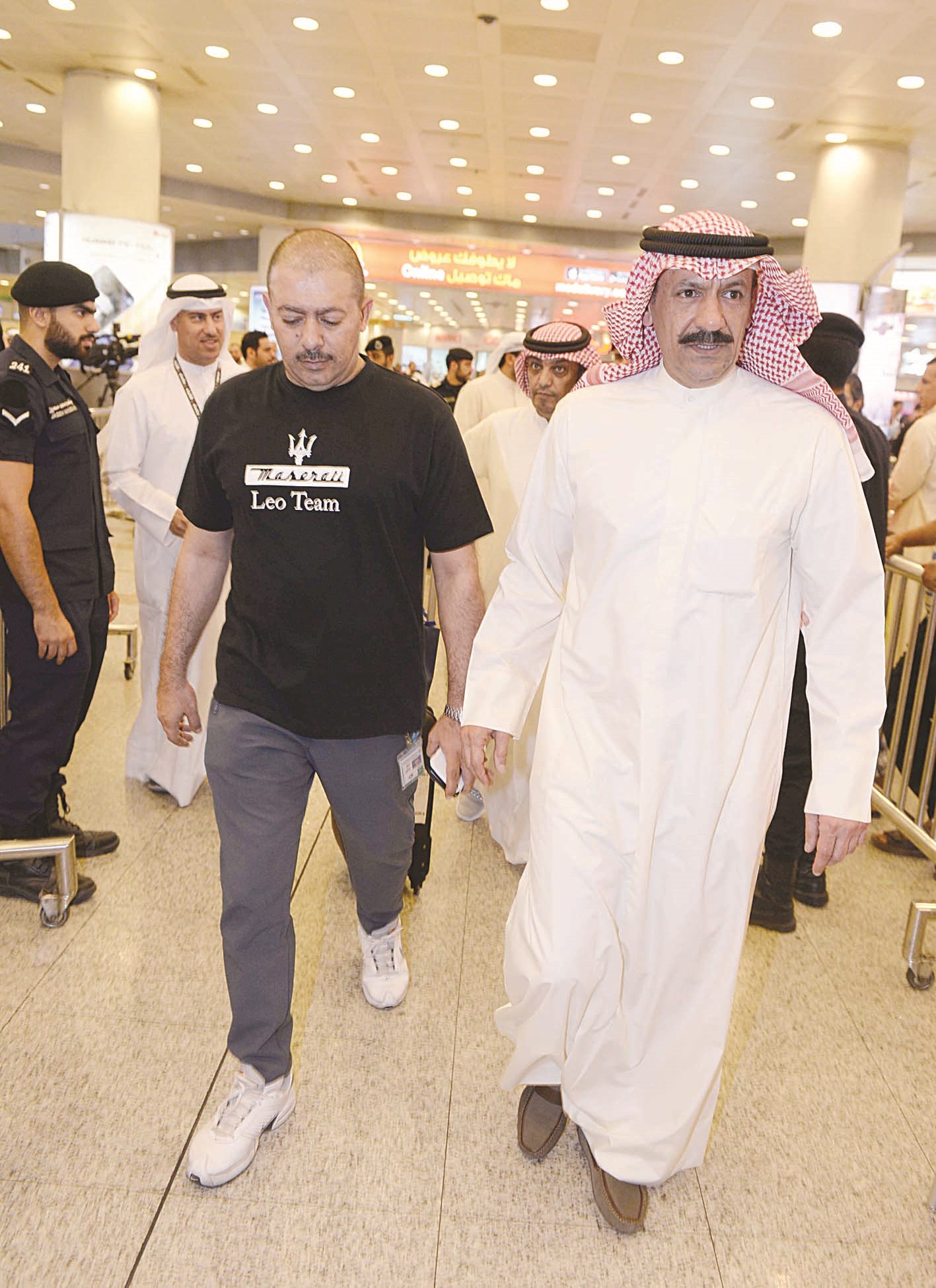 مدير أمن المطار في جولة تفقدية