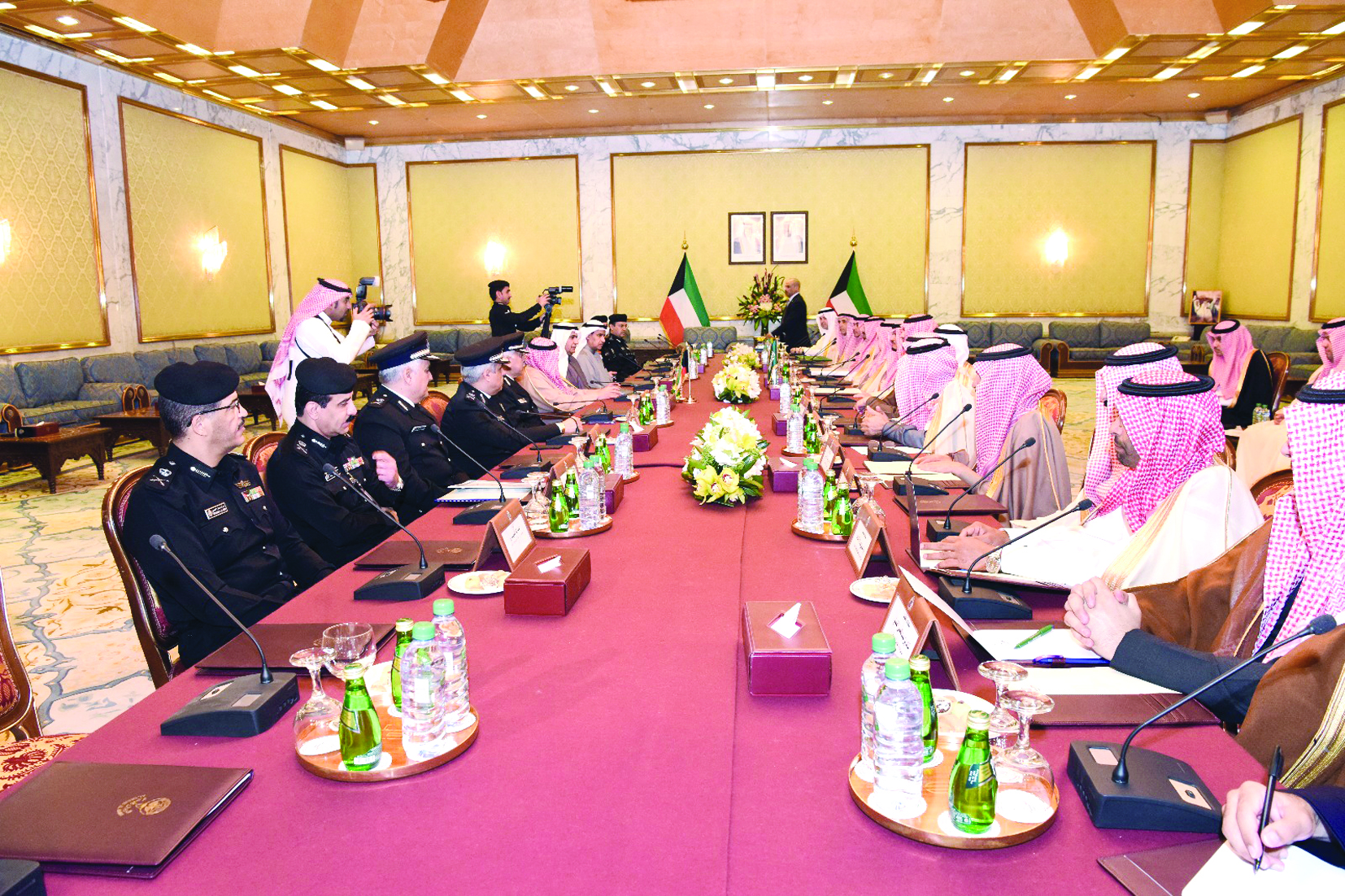  الوفدان الكويتي والسعودي 