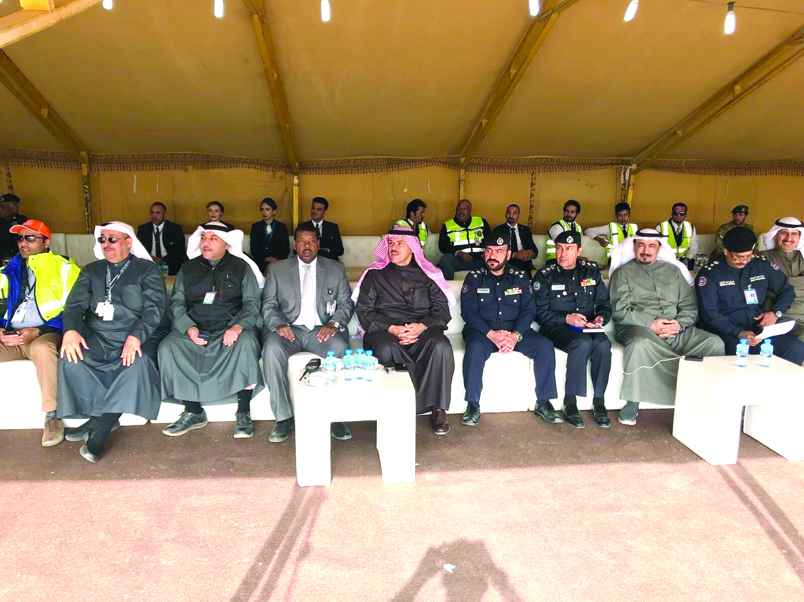 الحمود يتقدم الحضور خلال التمرين