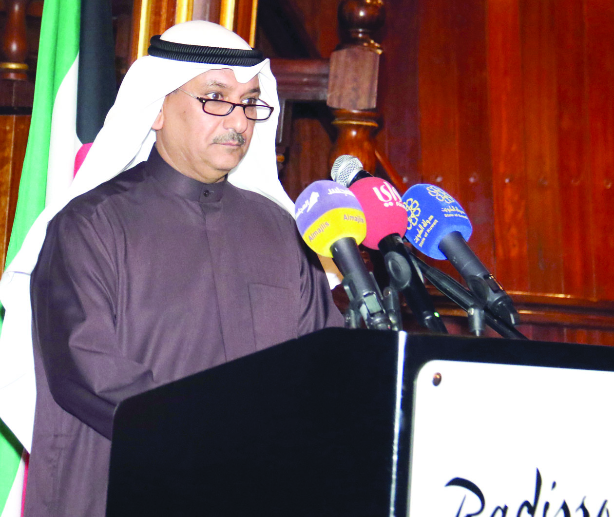 عويد الثويمر متحدثاً        (تصوير بسام زيدان)