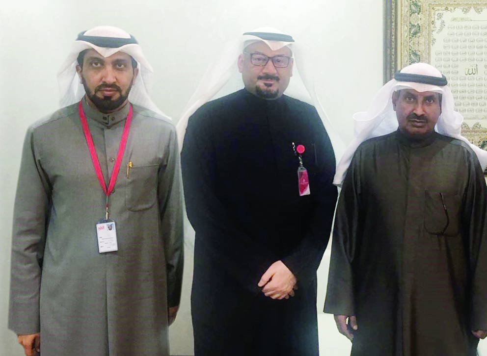 الداهوم والزميلان ناصر الفرحان وغانم السليماني	  