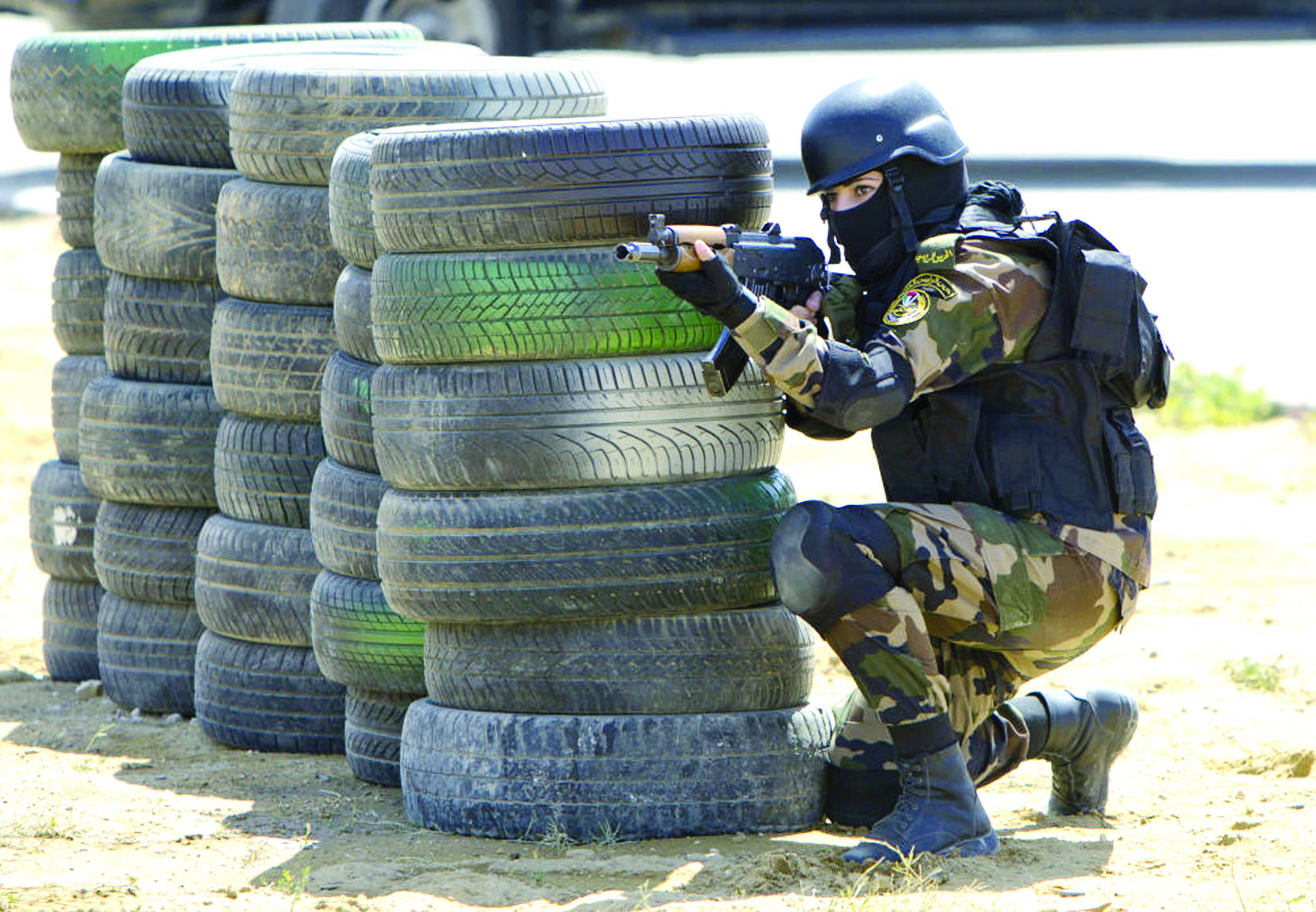 مجندة في الحرس الرئاسي الفلسطيني 