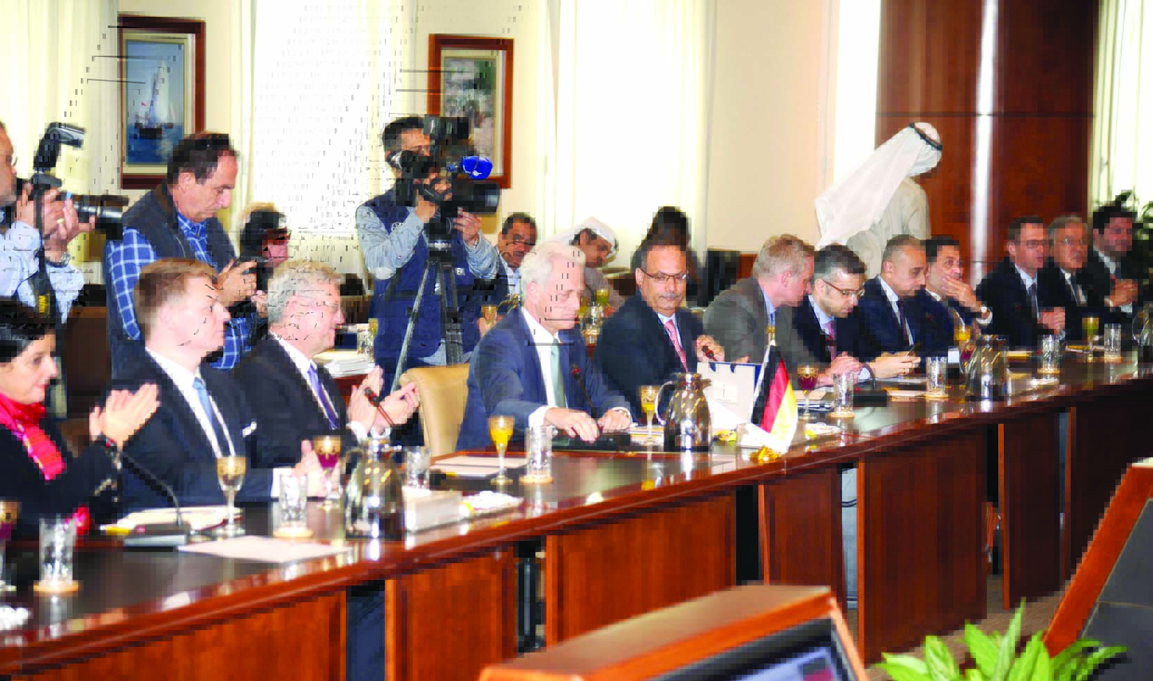 الوفد الألماني 	(تصوير طارق عزالدين)