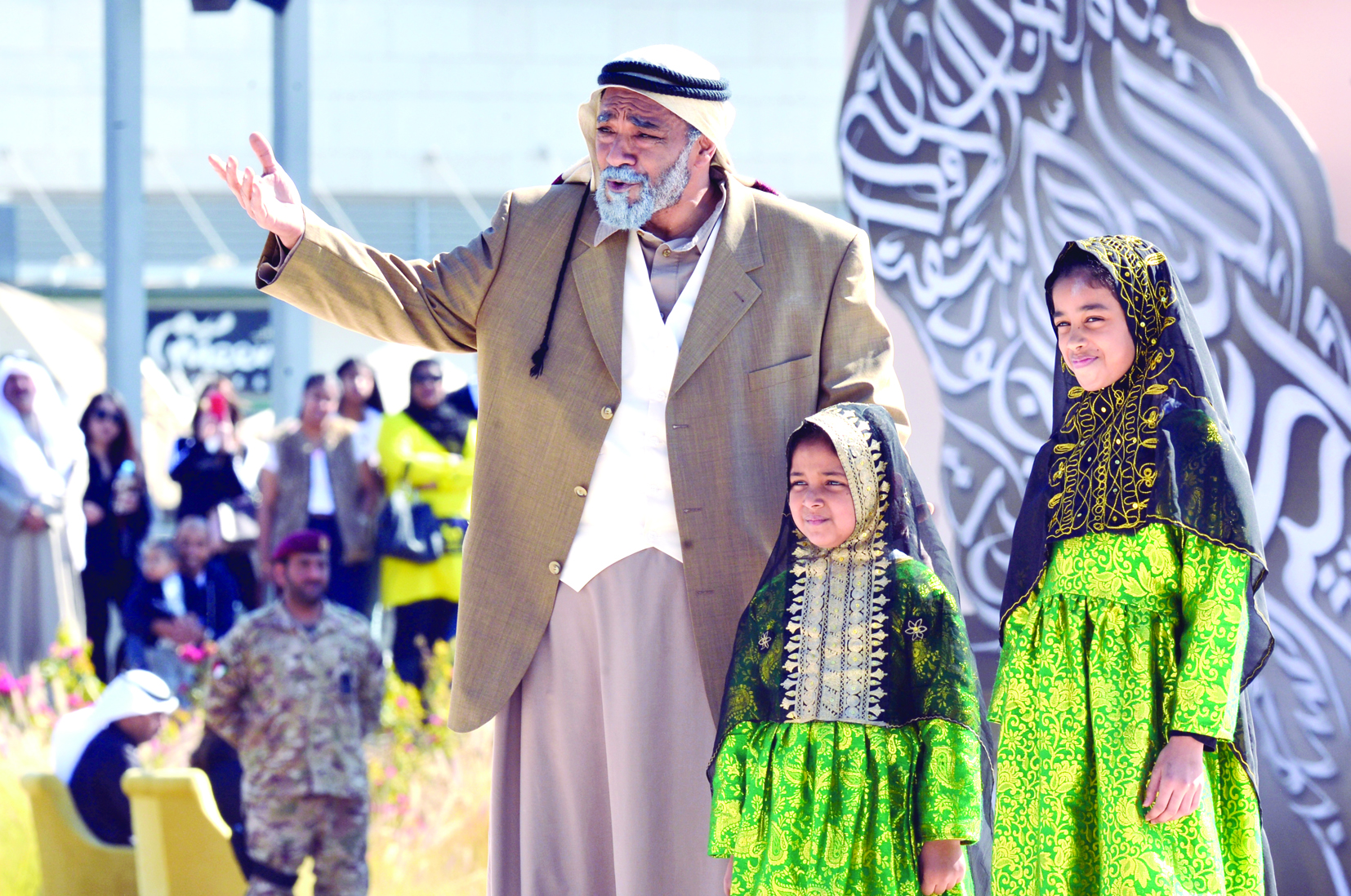 جمال الردهان في لوحة فنية تراثية