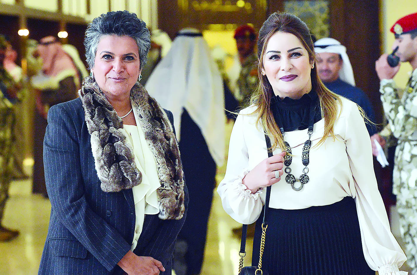 الهاشم مع البرلمانية الجزائرية التي تزور الكويت