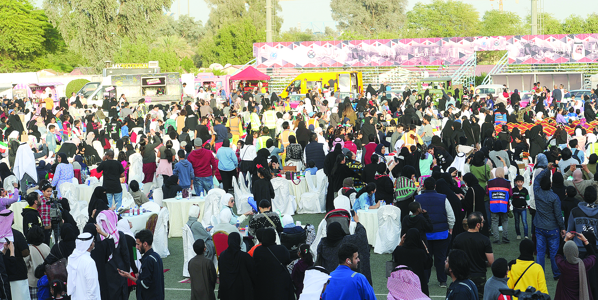 جماهير غفيرة حضرت الاحتفال 