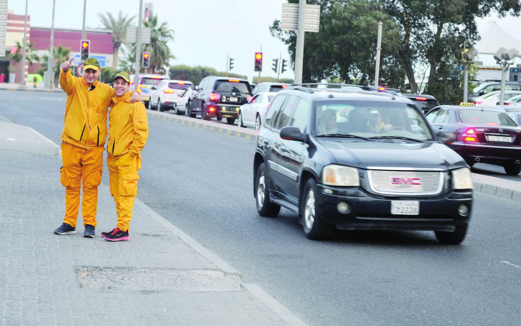 في انتظار الزبائن