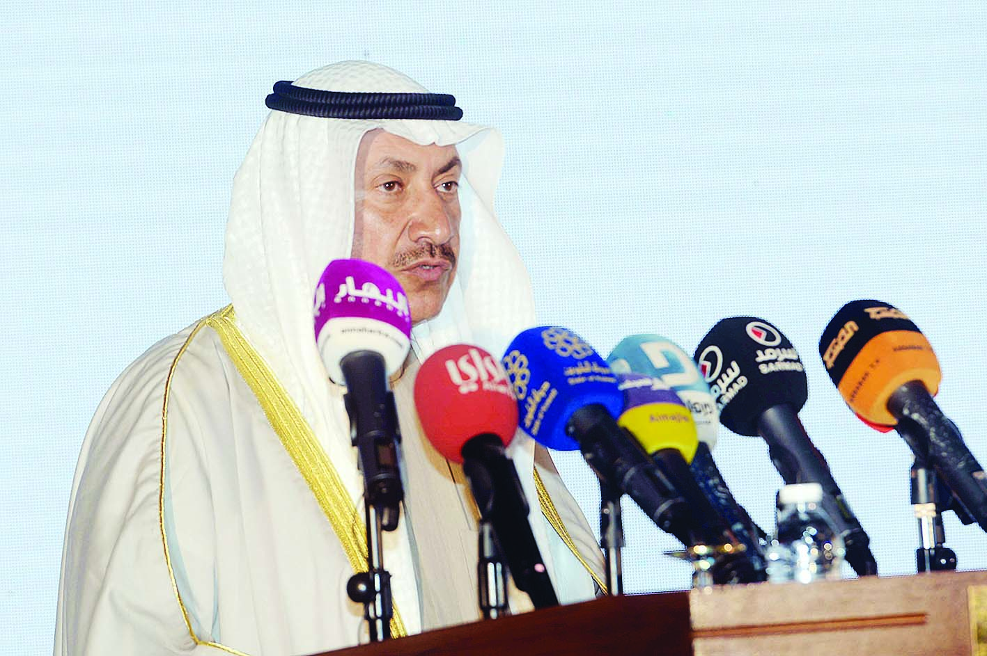 الرومي متحدثاً في الاحتفال