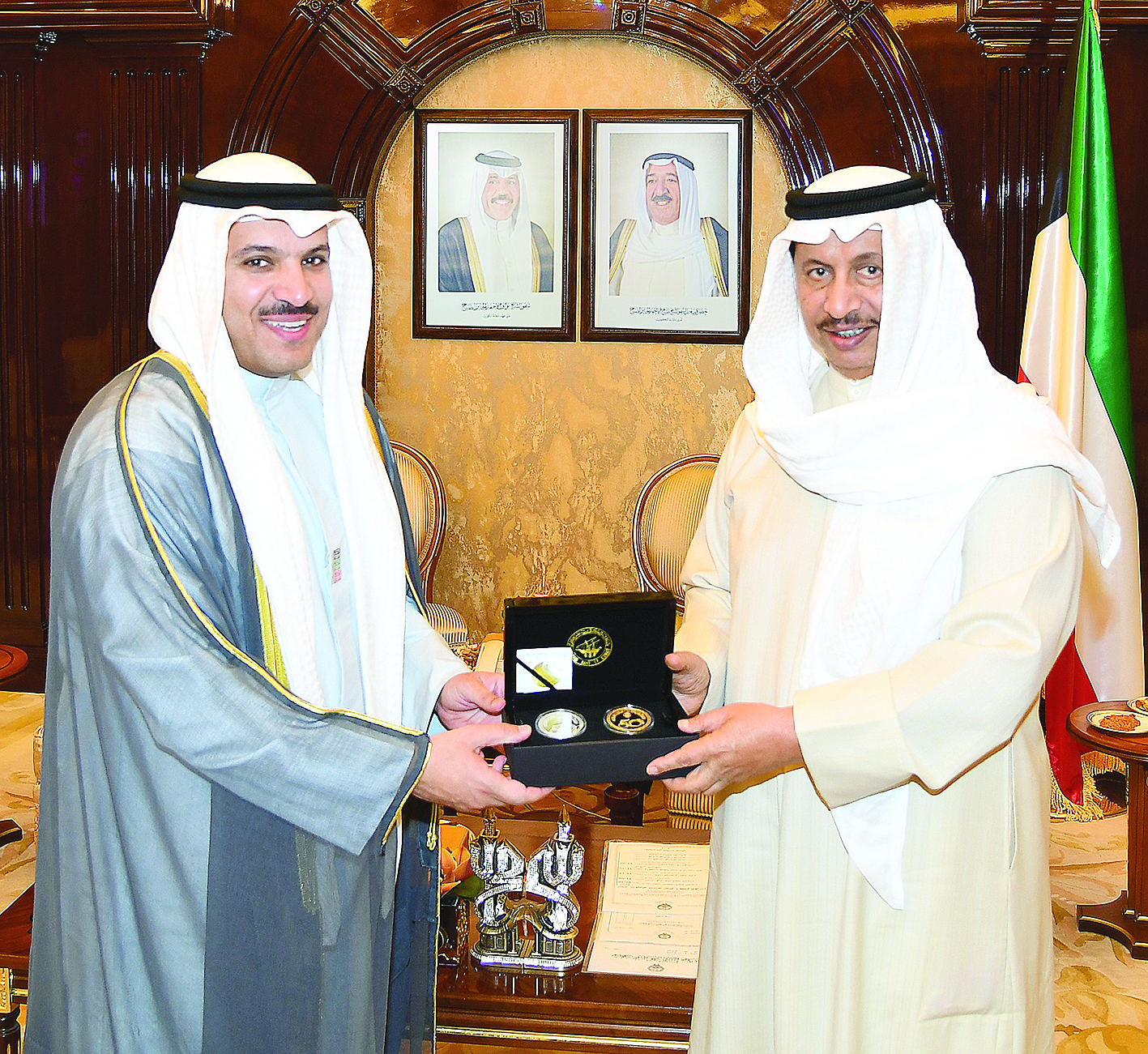 جابر المبارك متسلماً المسكوكة