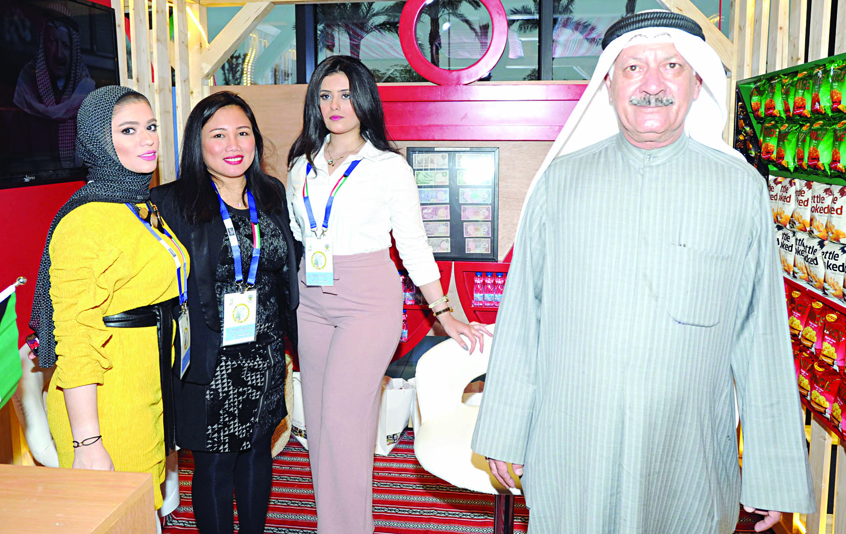 أحد الأجنحة المشاركة في المهرجان