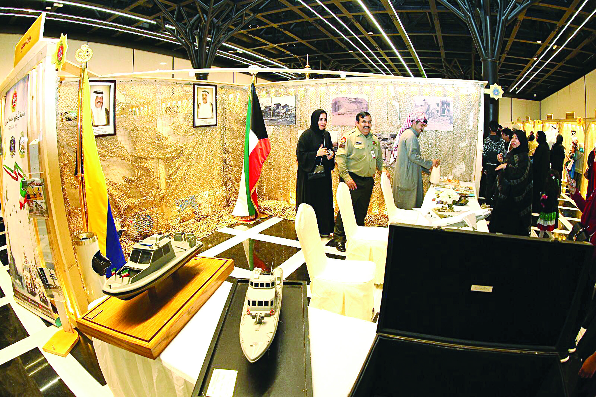 أحد الأجنحة المشاركة في المهرجان 