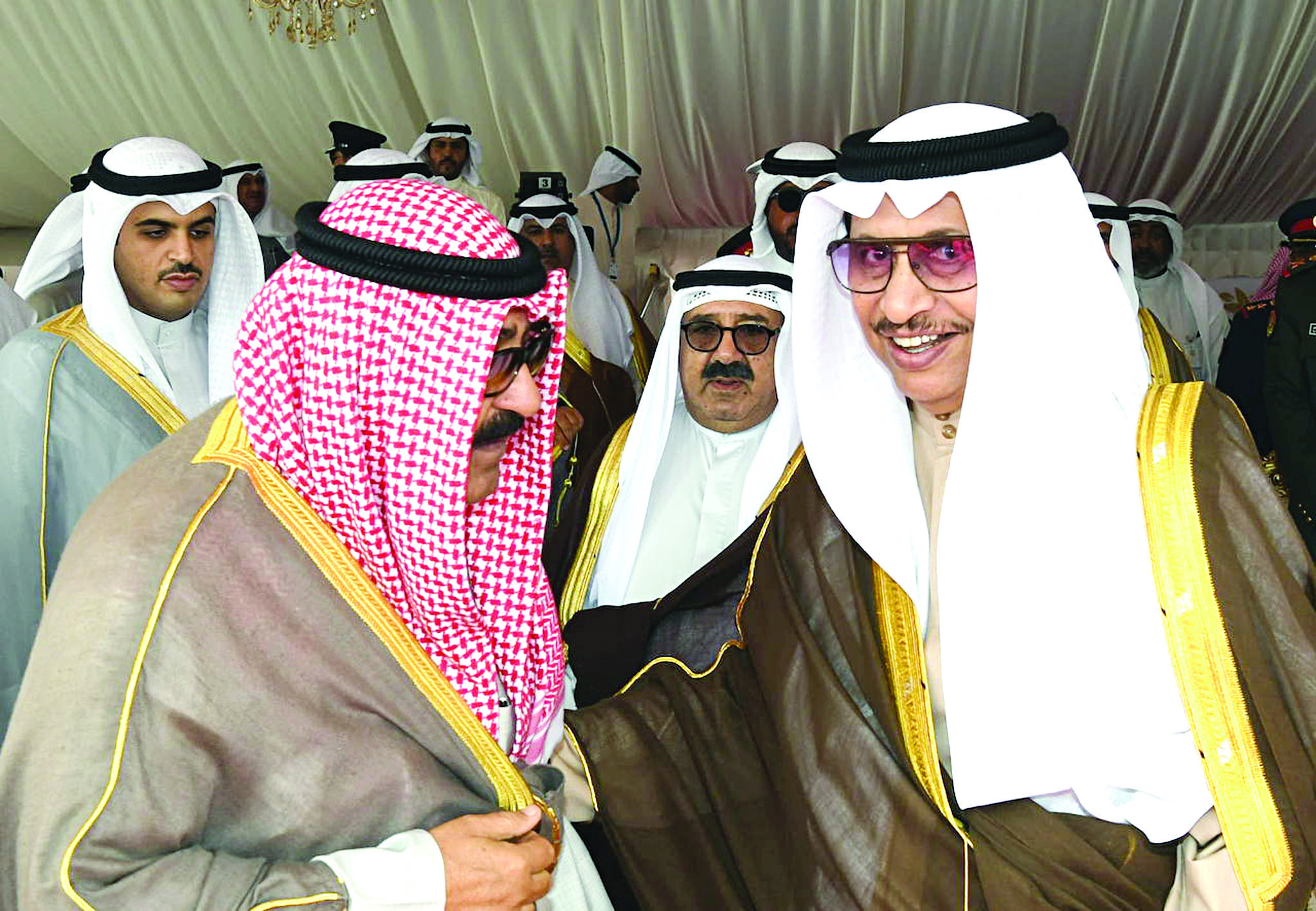 جابر المبارك ومشعل الأحمد وناصر الصباح