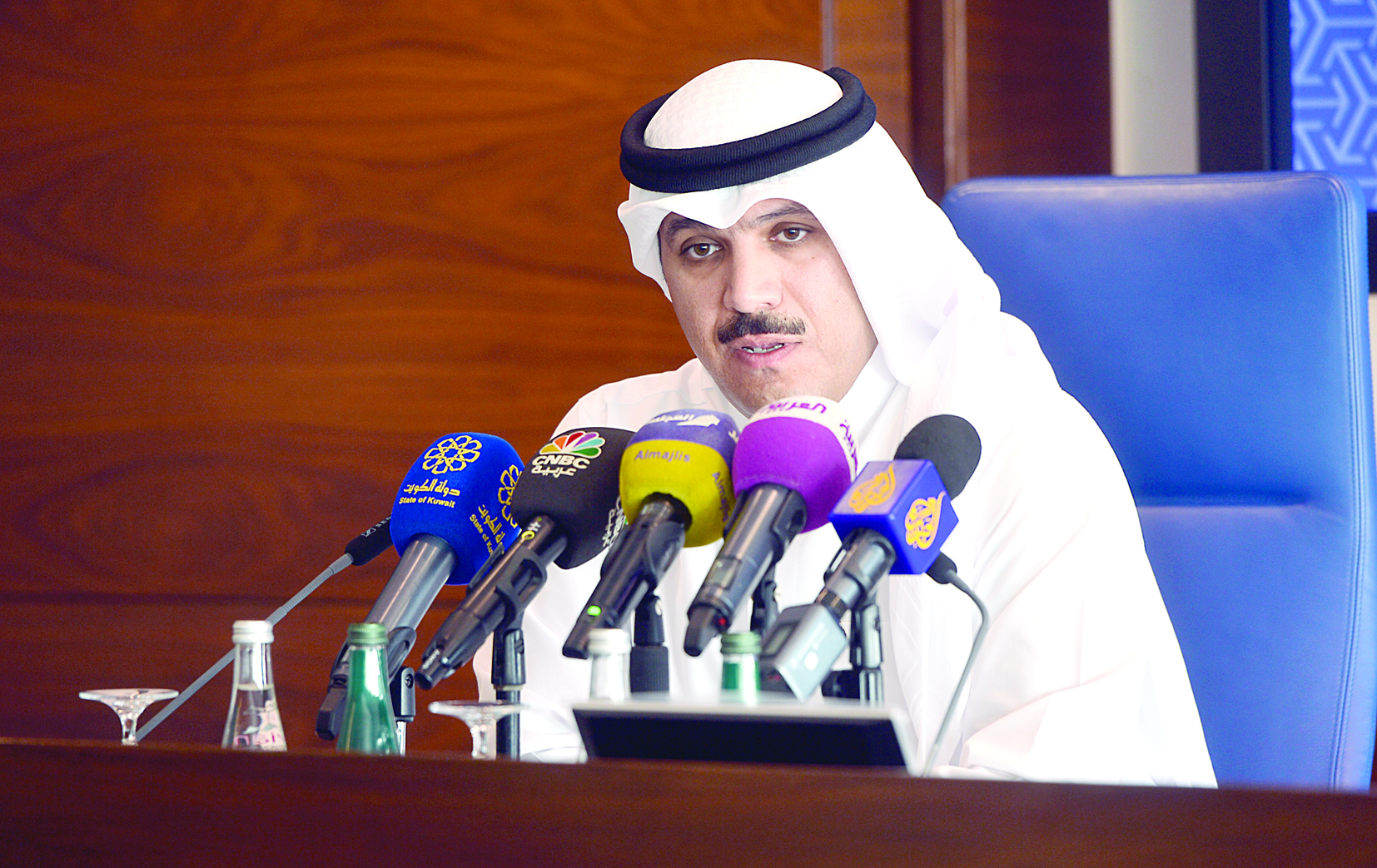 الهاشل متحدثاً خلال المؤتمر 	(تصوير نايف العقلة)