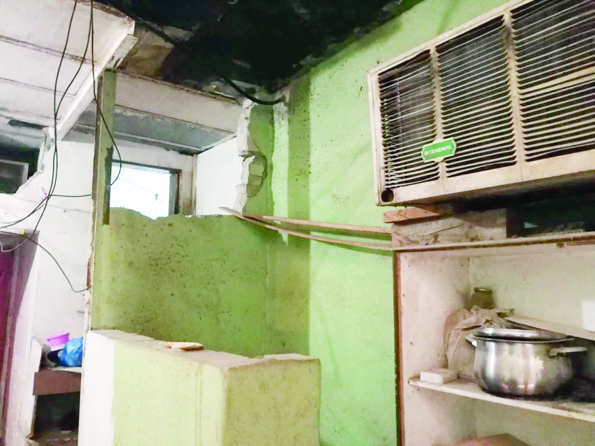 تقسيم المبنى إلى شقق مخالفة