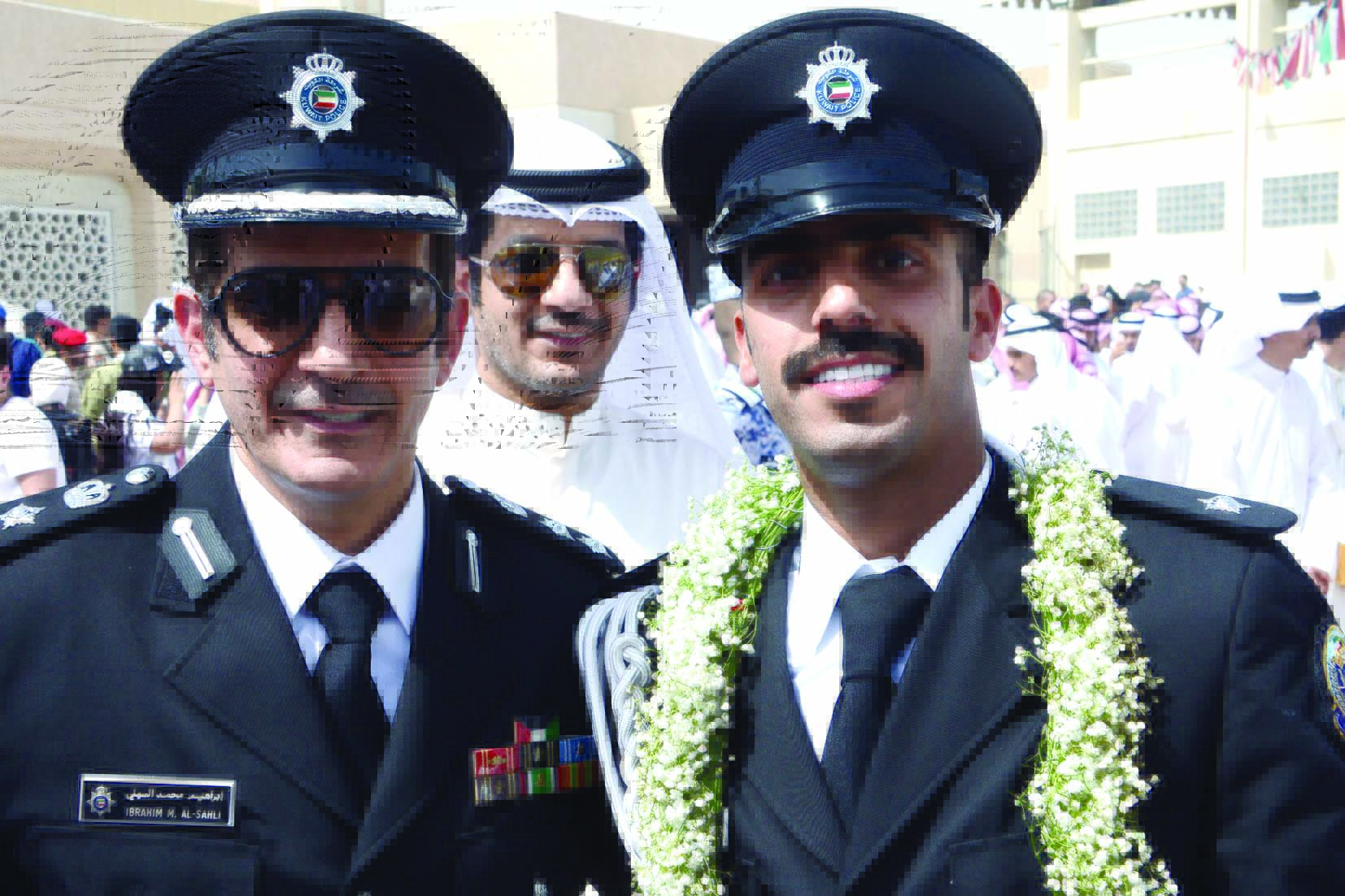 العقيد ابراهيم السهلي مع ابنه عبدالعزيز