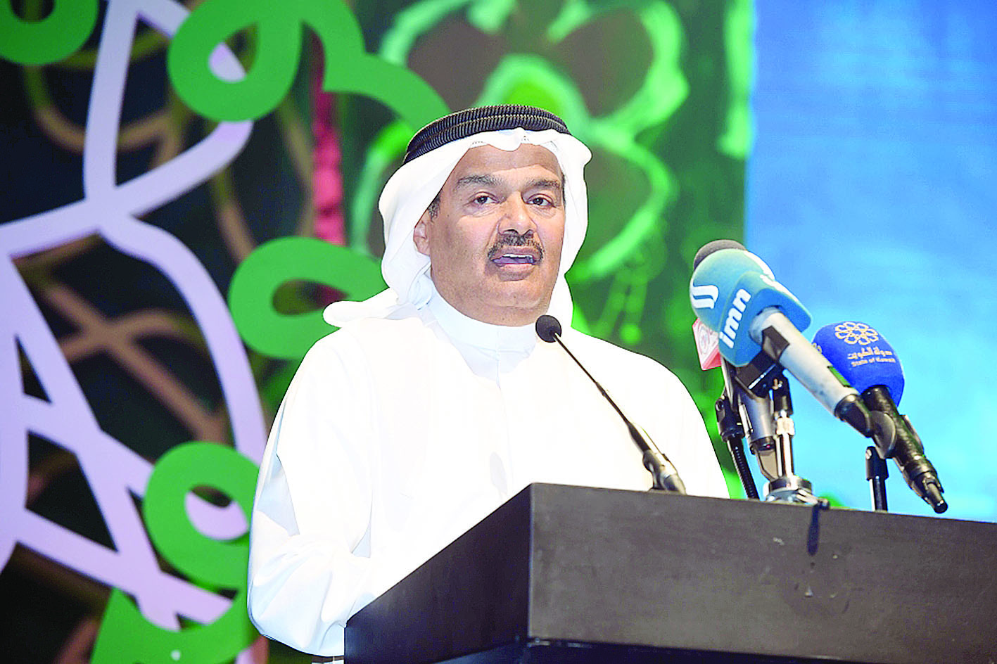 عبدالرحمن العقل يلقي كلمته