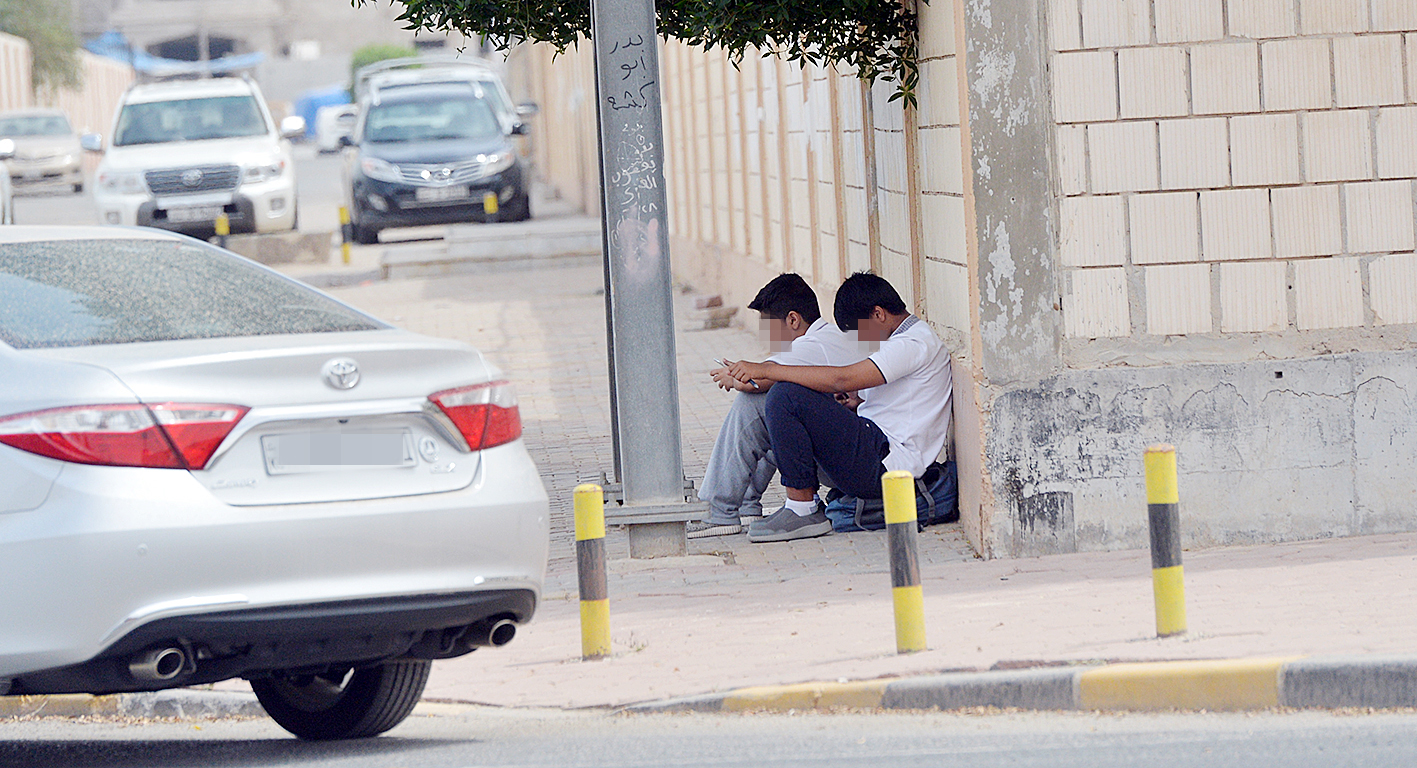 استراحة في زاوية أحد الشوارع