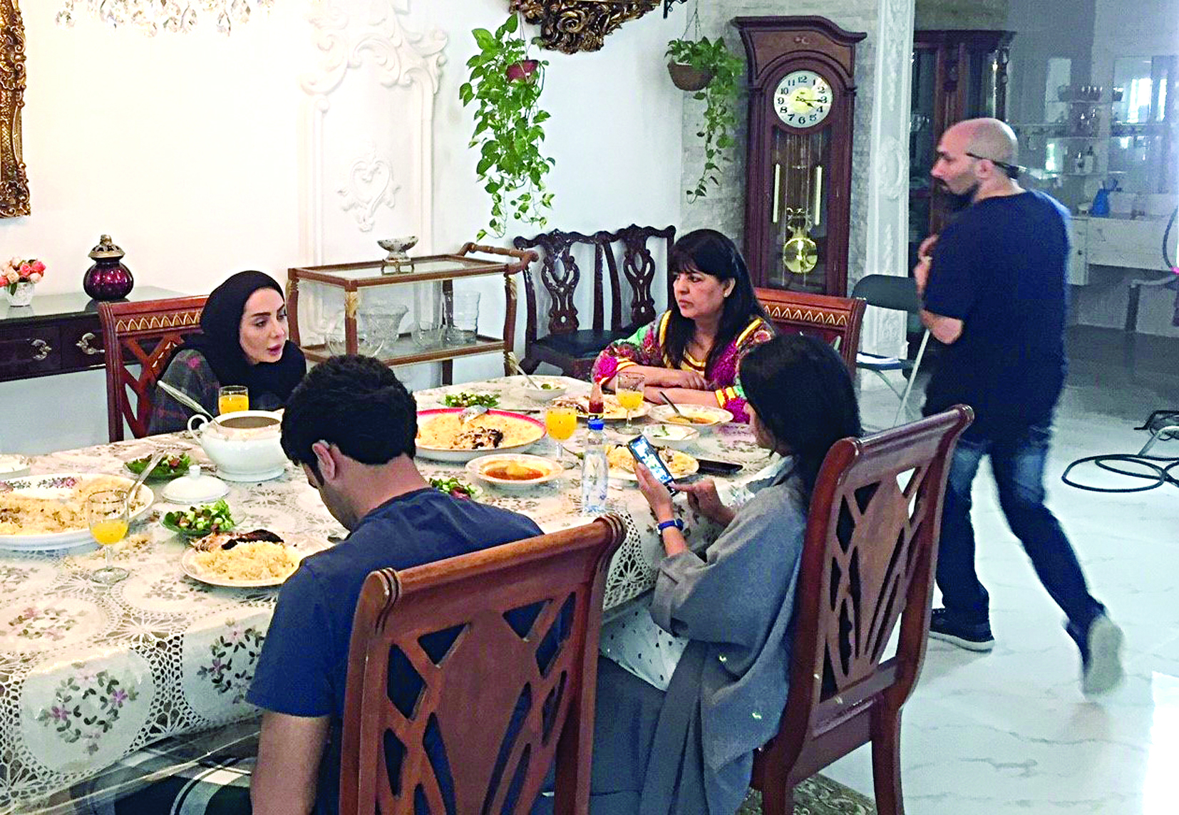  في موقع التصوير