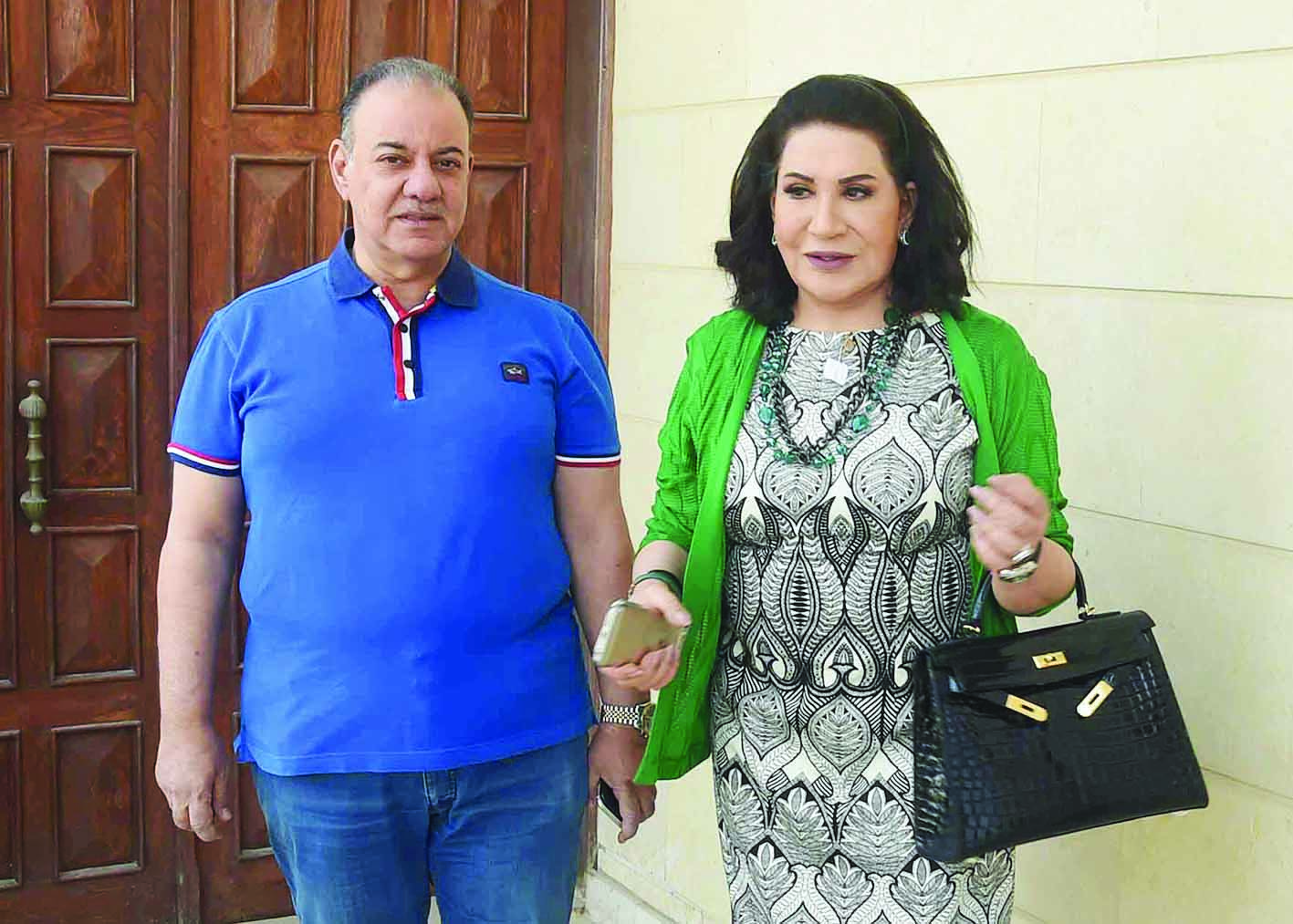 صورة تجمع سعاد عبدالله وجمال الدين مصطفى