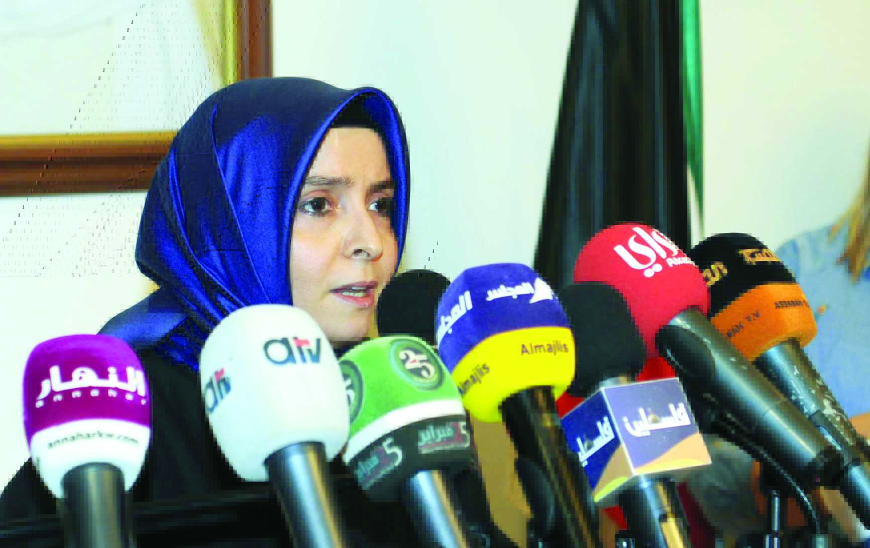 السفيرة التركية خلال إلقاء كلمتها